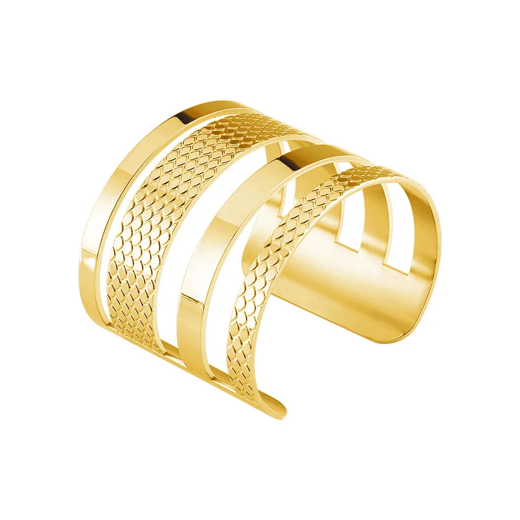 Histoire D'Or Bracelet Jonc Abram Acier Jaune – Image 2