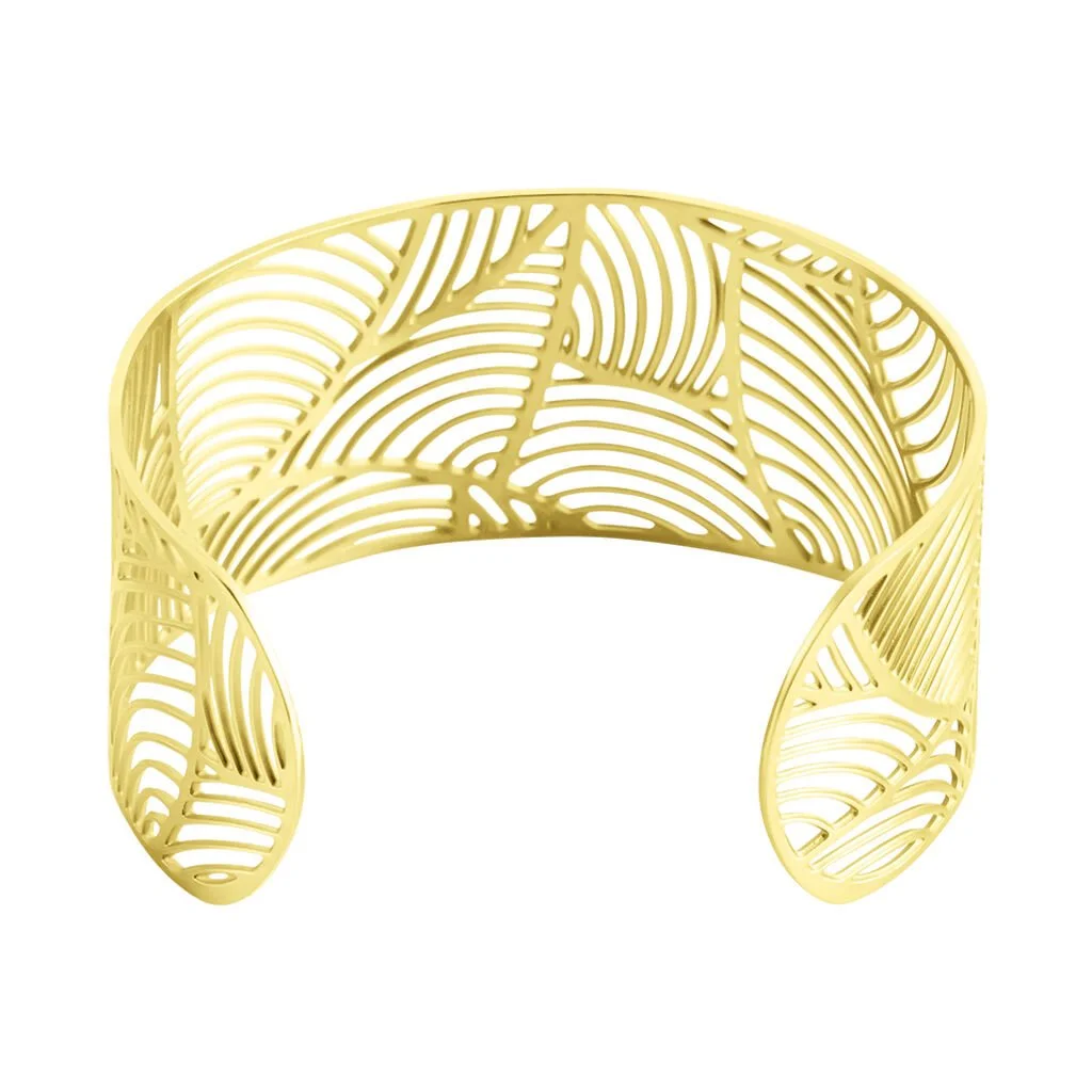 Imagine Bracelet Jonc Andor Acier Dore – Image 2