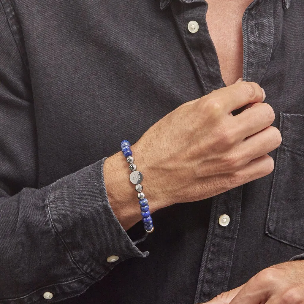 Bracelet Jourdan 1921 Acier Blanc œil De Tigre – Image 4