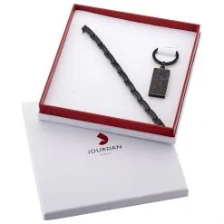 Jourdan Bracelet Sheron Acier Noir