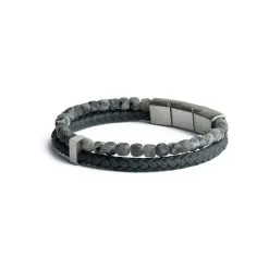 Bracelet Gemini En Larvikite