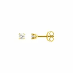 Robbez Masson Boucles D'oreilles En Or Jaune Et Diamants De 0.20ct