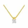 Robbez Masson Collier En Or Jaune, Or Blanc Et Diamant De 0.072ct