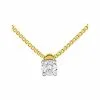 Robbez Masson Collier En Or Jaune, Or Blanc Et Diamant De 0.10ct