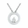 Robbez Masson Collier En Or Blanc Et Diamant De 0.015ct