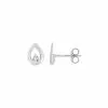 Robbez Masson Boucles D'oreilles En Or Blanc Et Diamants De 0.02ct