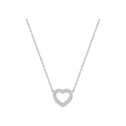 Robbez Masson Collier En Or Blanc Et Diamant 0.02ct