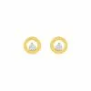 Robbez Masson Boucles D'oreilles En Or Blanc, Or Jaune Et Diamants De 0.02ct