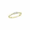 Bague Mauboussin Trois Grains D'amour En Or Jaune Et Diamants