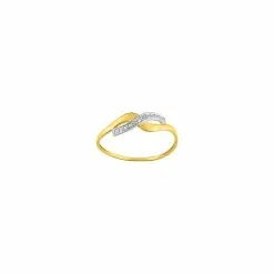 Robbez Masson Bague En Or Jaune, Or Blanc Et Diamants