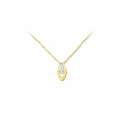 Christian Bernard Collier En Or Jaune, Or Blanc Et Diamants