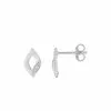Robbez Masson Boucles D'oreilles En Or Blanc Et Diamants De 0.008ct