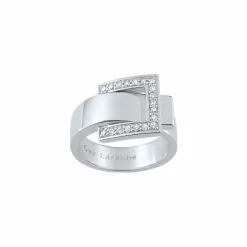 Bague Guy Laroche En Argent Rhodié Et Oxydes De Zirconium