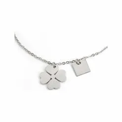 Collier Zag En Acier Argenté